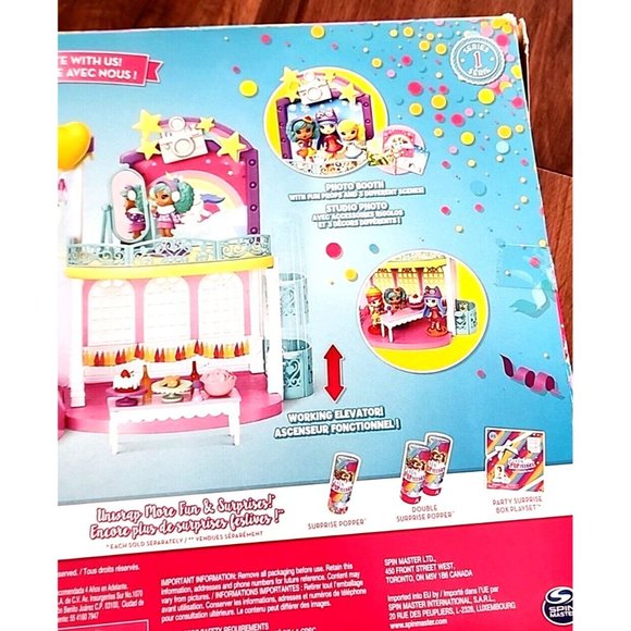 POP Teenies Poptastic Party Playset Party w/Spinning Dance Floor NEW DAMAGED BOX - Picture 7 of 10